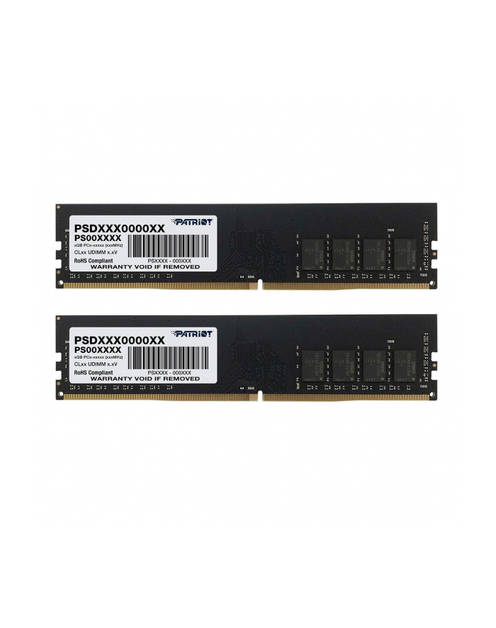 Patriot DDR4 -  16 GB -3200 - CL - 22 - Dual Kit, Signature Line (black, PSD416G3200K)