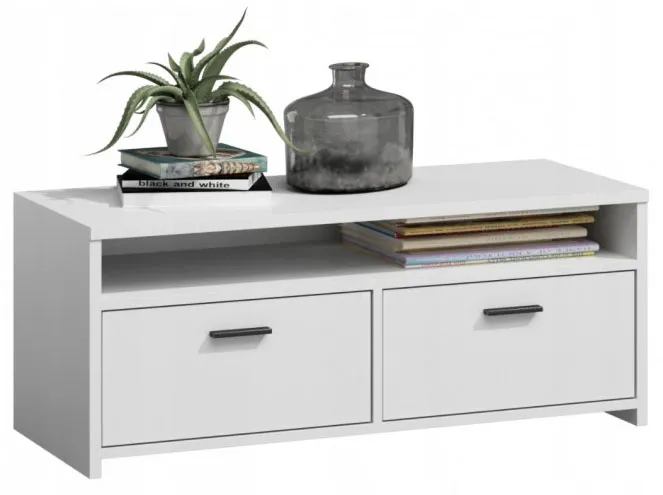 Biała szafka rtv pod telewizor E1-W17
