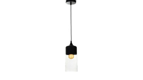 Lumina Deco LAMPA WISZĄCA LOFT INDUSTRIALNA CZARNA ZENIA NEW