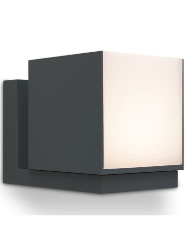 Lutec Cuba LED 4000K kinkiet elewacyjny 1-punktowy regulowany ciemnoszary 5193814118