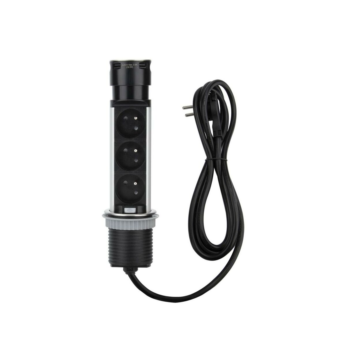 Wasserman LEXMAN wpuszczane 3x2P 2xUSB 1.5 m LEXMAN