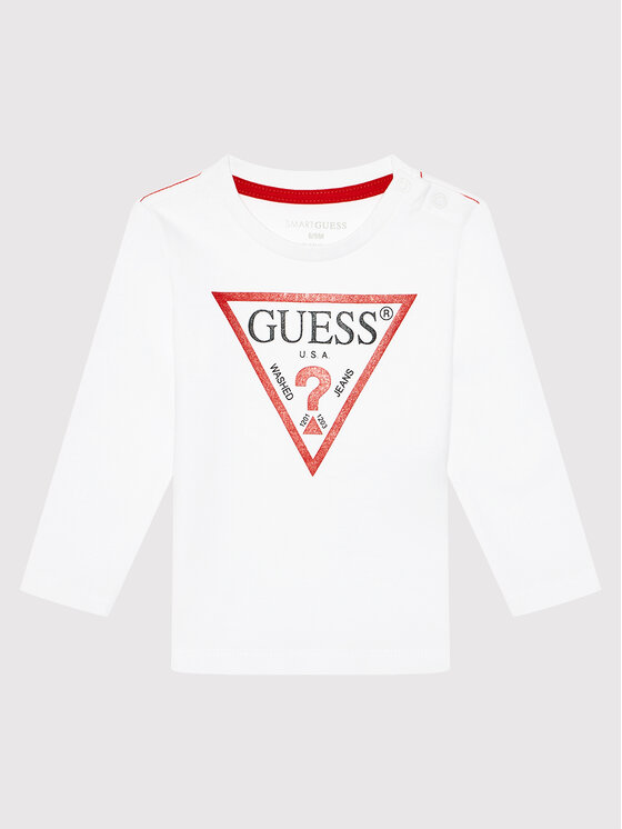 Guess Bluzka L84I29 K8HM0 Biały Regular Fit