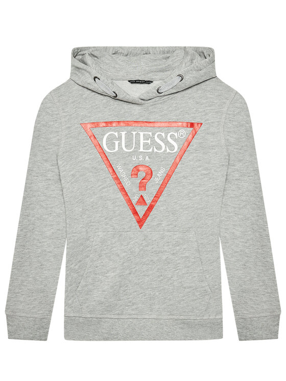 Guess Bluza L92Q09 KAUG0 Szary Regular Fit