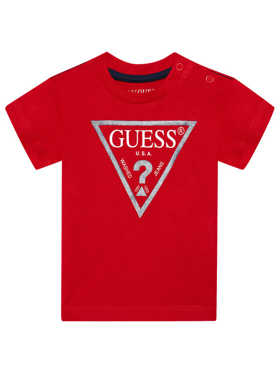 Guess T-Shirt N73I55 K8HM0 Czerwony Regular Fit