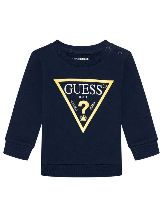 Guess Bluza N73Q10 KAUG0 Granatowy Regular Fit