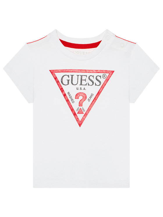 Guess T-Shirt N73I55 K8HM0 Biały Regular Fit