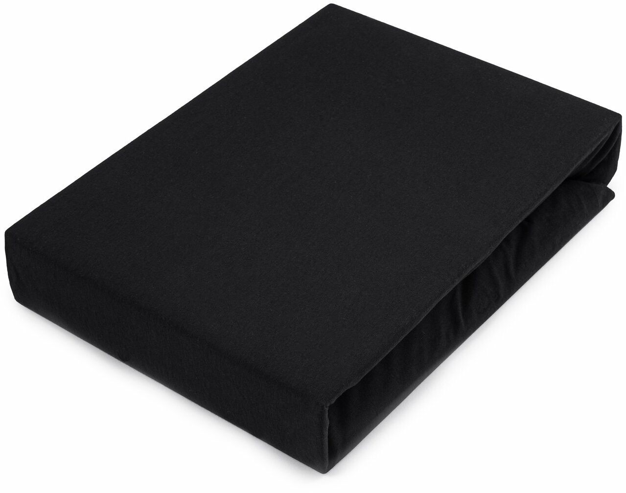 Homelle Prześcieradło Jersey Luxury ze ściągaczem Czarny