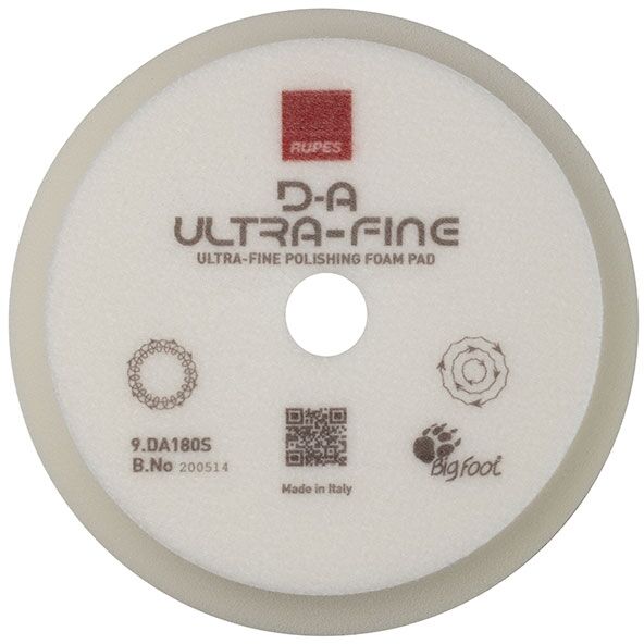 Rupes DA Ultra Fine  bardzo miękki pad polerski do maszyn Dual Action, biały 150/180mm