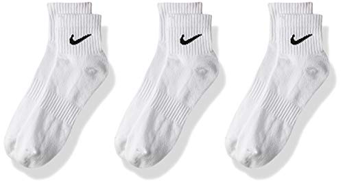 Nike Everyday Cushion skarpety męskie typu Ankle, 3 sztuki w opakowaniu biały Weiß (White/Black/100) 34-38 EU SX7667-100-Small