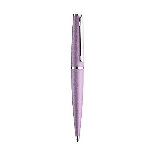 Otto Hutt Długopis D06 aluminium lavender fioletowo-platyna 13,8 cm, rozmiar wkładu M, kolor czcionki niebieski, 001-11367