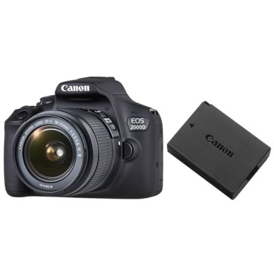 Canon EOS 2000D +18-55 IS II + LP-E10 (2728C010)