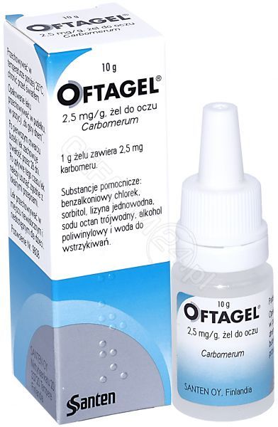 Santen OY Oftagel 2,5 Mg/G 10 g