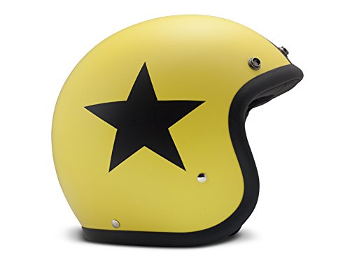 DMD kask motocyklowy Vintage Star, żółty, rozmiar XL