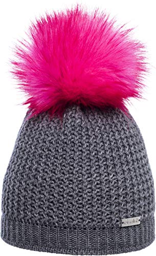 Eisglut Eisglut Dziecięca Mitzi Kids czapka, szara Mel, S 55-56 cm Eisglut_15185K_GRAY MEL.