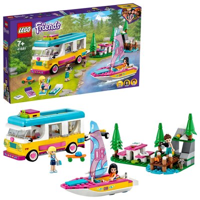 LEGO Friends Leśny mikrobus kempingowy i żaglówka 41681