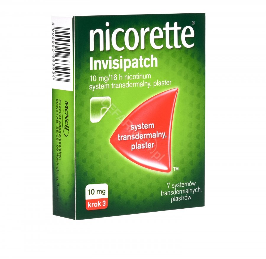 McNeil Nicorette invisipatch plastry 10mg/16h x 7 szt