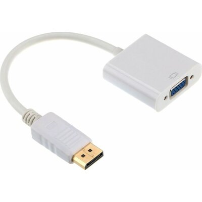 Gembird Adapter Display Port VGA/biały (A-DPM-VGAF-02-W)