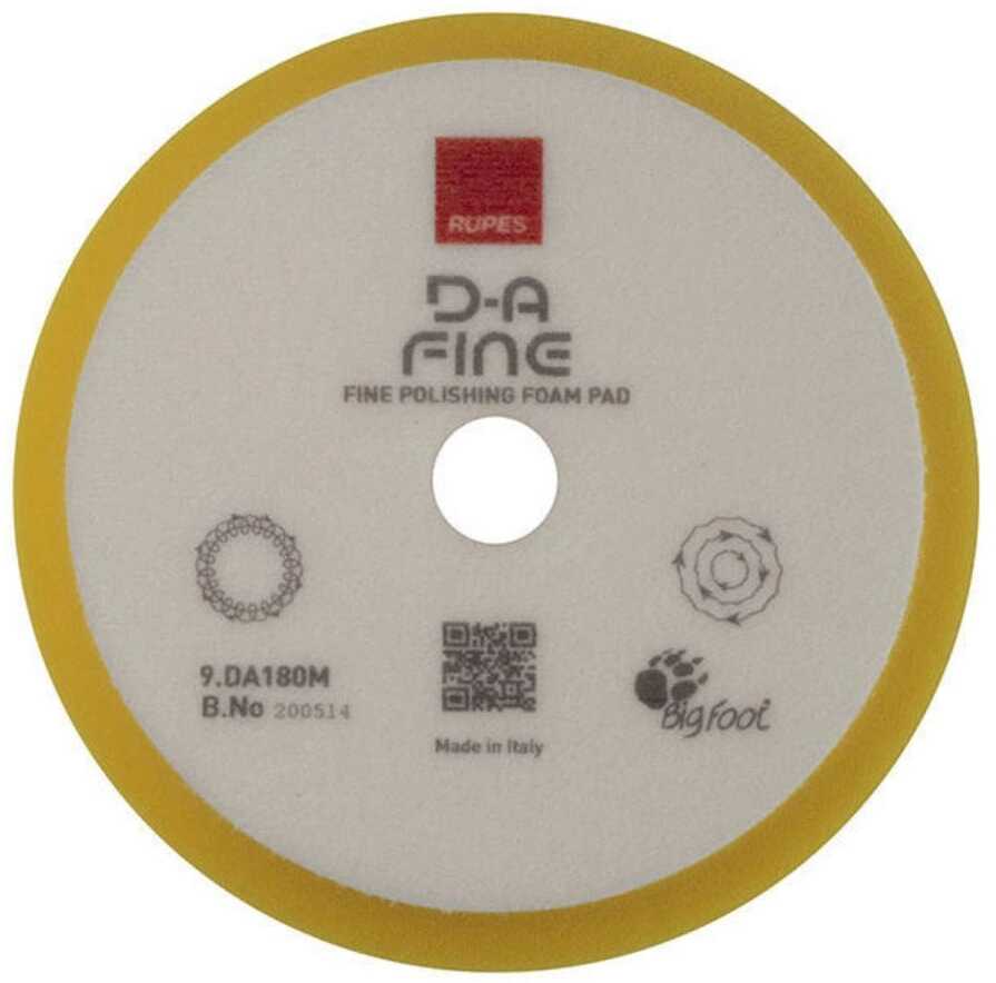 Rupes DA Fine  miękki pad polerski do maszyn Dual Action, żółty 150/180mm