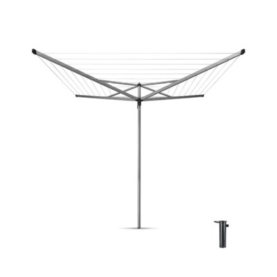 Brabantia BRABANTIA Essential Suszarka ogrodowa 50 m Mocowanie do betonu 31 06 83 + 20 zł na pierwsze zakupy 31 06 83