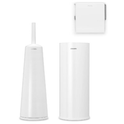 Brabantia Akcesoria toaletowe ReNew białe 3 el. 280627