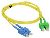 Alantec FO Patch cord SC/APC-SC duplex SM 9/125 1.0m FOC-SCASC-9SMD-1