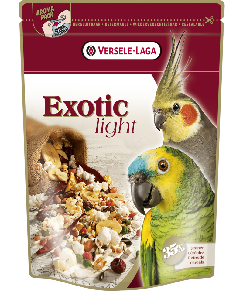 Versele-Laga Exotic Light mieszanka z prażonymi ziarnami dla dużych i średnich papug 750g 49036-uniw