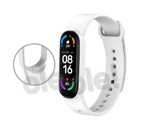 YUNMI Opaska YUNMI do Xiaomi Mi Band 6/Mi Band 5 Biały