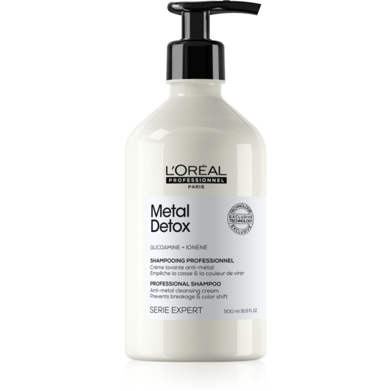 L'OREAL PROFESSIONNEL Metal Detox Shampoo Szampon Po Koloryzacji Oraz Dekoloryzacji Z Glikoaminą 500ml