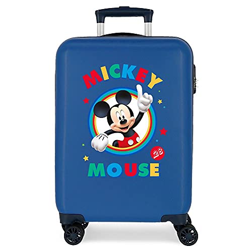 Disney Walizka kabinowa rígidaCirkle Mickey, Azul 2031721