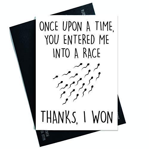 Peachy Antics Tata zabawna kartka na Dzień Ojca niegrzeczny Crass tata dojrzały ojciec obraźliwe urodziny dziękuję zabawny dorosły żart humor banter plemnik dowcipna zabawa PC341 WSD_PC341