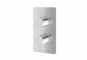 Kohlman QW432A AXEL Termostatyczna podtynkowa bateria wannowo-prysznicowa z dwoma wyj$36ciami