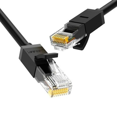 Ugreen Ugreen kabel przewód internetowy sieciowy Ethernet patchcord RJ45 Cat 6 UTP 1000Mbps 5m czarny (20162) - 5 20162