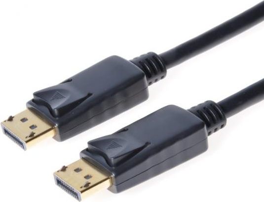 Kabel PremiumCord DisplayPort - DisplayPort 0.5m czarny kport4-005