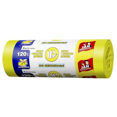 Sarantis Jan Niezbędny EP Worki do segregacji żółte 120l 10szt 8571019524