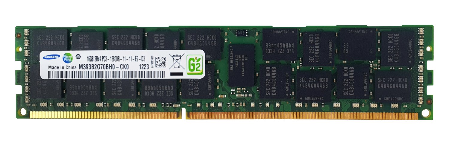 RAM 1x 16GB Samsung ECC REGISTERED DDR3 2Rx4 1600MHz PC3-12800 RDIMM | M393B2G70BH0-CK0