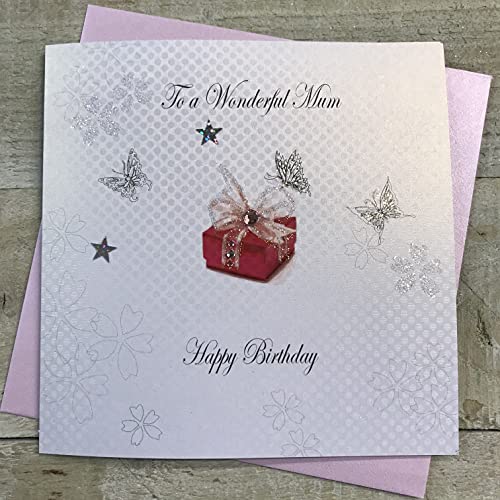 WHITE COTTON CARDS White Cotton Cards 'To A Wonderful Mum Happy Handmade Kartka urodzinowa, BD35A BD35A