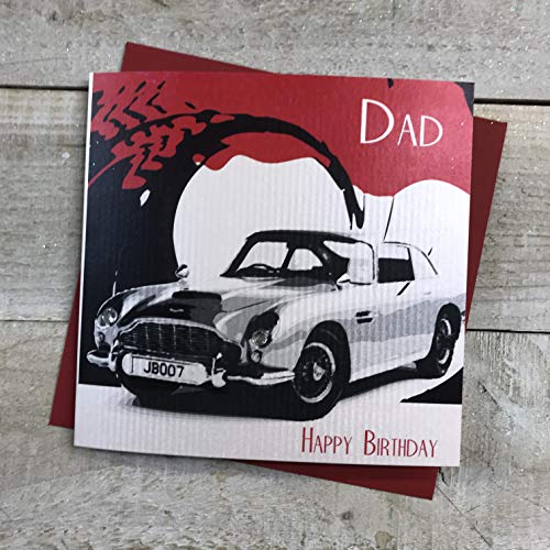WHITE COTTON CARDS White Cotton Cards Dad Happy Handmade kartka urodzinowa, SBS31 SBS31