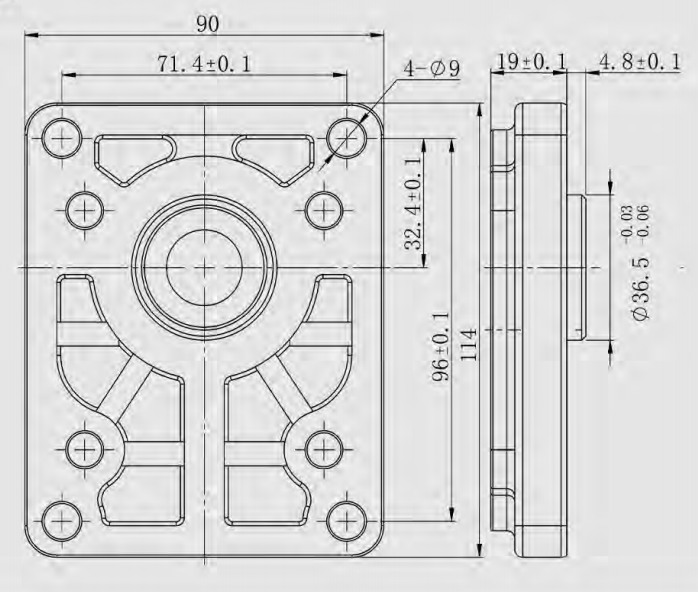 Pompa hydrauliczna zębata PRESKO 8cm3/obr. Grupa 2