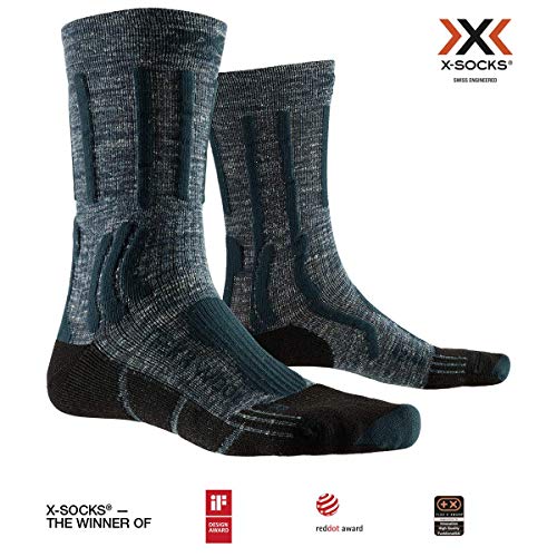 X-Socks Skarpety Trek X Linen Socks uniseks zielony Forest Green/Opal Black 45-47 XS-TS02S19U