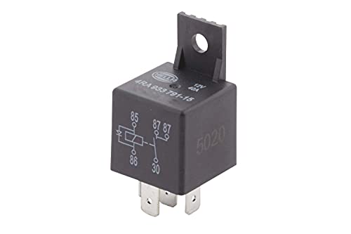 HELLA 4RA 933 791-151 Przekaźnik, prąd pracy - 12V - 5- biegunowy - Zestyk zwierny - z łącznikiem/z diodą gaszącą/zabezpieczającą