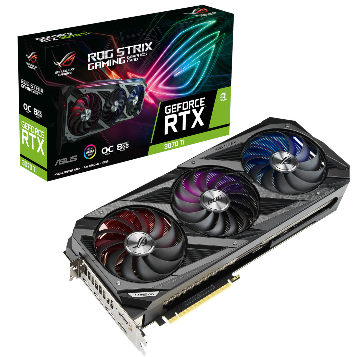 ASUS ROG STRIX RTX 3070Ti OC 8GB HDMI DP ROG-STRIX-RTX3070TI-O8G-GAMING