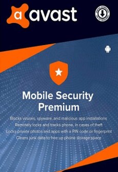 Avast Mobile Security Premium (Android) 1 Device, 1 Year - Avast Key - GLOBAL