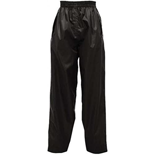 Regatta Spodnie dziecięce Professional Kids Pro Stormbreak wodoodporne Overtrousers z odblaskowymi detalami, czarny