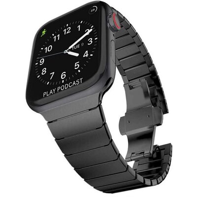 Tech-Protect PASEK LINKBAND WATCH 1/2/3/4 (42/44MM) BLACK BRANSOLETA CASE