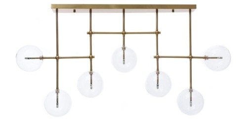 Lumina Deco Deco NOWOCZESNA LAMPA SUFITOWA PLAFON MOSIĘŻNY BERGAMO W7 LDC 6026-7 (MD)