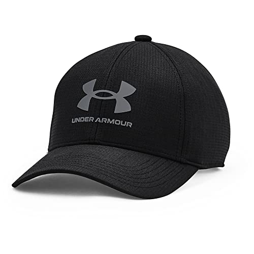 Under Armour Regulowana czapka z daszkiem dla chłopców Czarny/szary (001) S 1361552