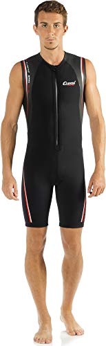 Cressi Cressi Men's Termico Man Kostium kąpielowy z neoprenu o grubości 2mm ,Czarny/Czerwony ,M ,XDG000913 XDG000913