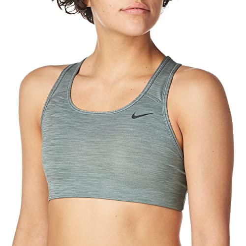 Nike Damski biustonosz Nike Swoosh bez wyściółki treningowy biustonosz Smoke Grey/Pure/(Black) S