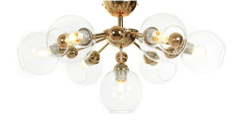 Lumina Deco Deco NOWOCZESNA LAMPA SUFITOWA PLAFON ZŁOTY DEVOLI W7 LDC 8040-7 (GD)