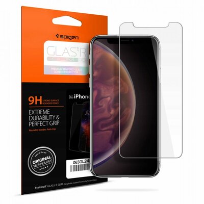 Spigen Szkło do etui Glas.tr Slim iPhone Xs/X 8809613760651